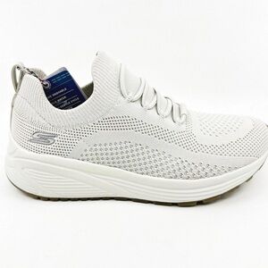 Skechers Bobs Sparrow 2.0 Allegiance Crew Off White Womens Stretch Fit Sneakers